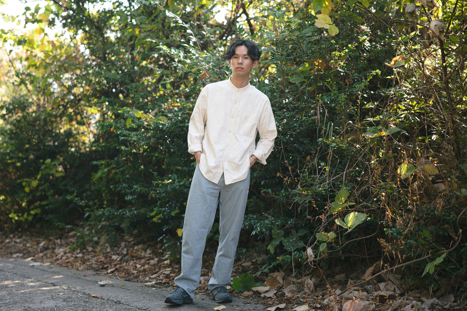 Itamiです。 デニムイージーパンツ - FUKKOKU (UNISEX) – ITONAMI